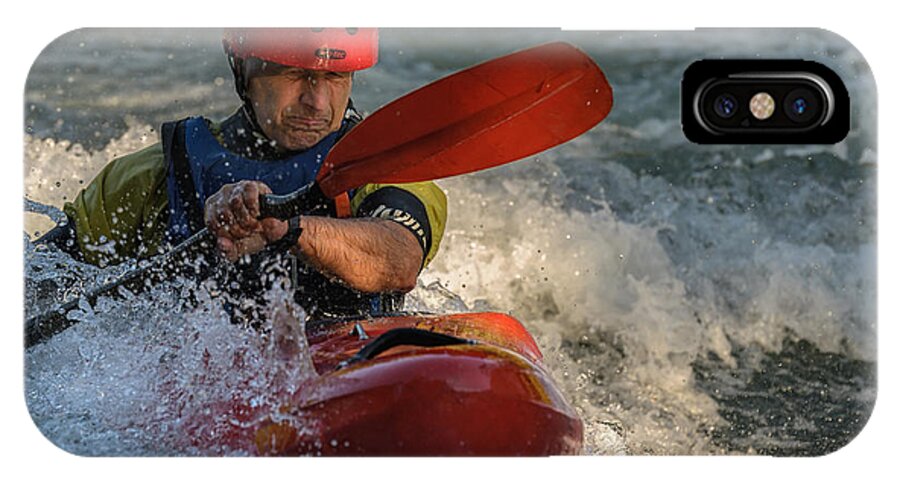 Kayak iPhone X Case featuring the photograph Whitewater by Robert Krajnc