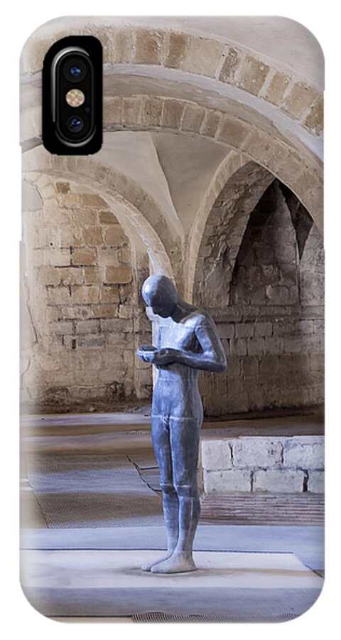 Statue iPhone X Case featuring the photograph Winchester Catacombs by Tom Potter