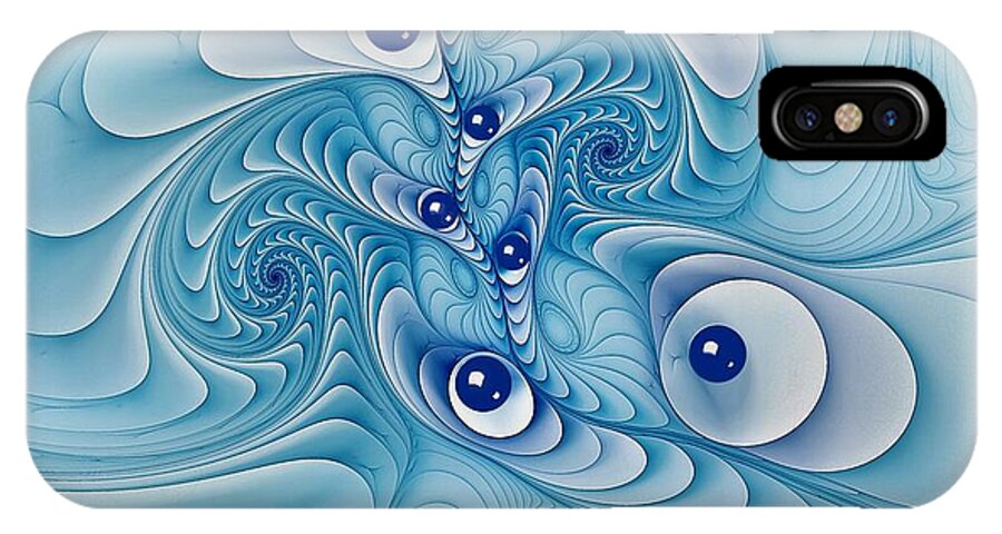 Marble iPhone X Case featuring the digital art Wind Up Marble Works by Doug Morgan