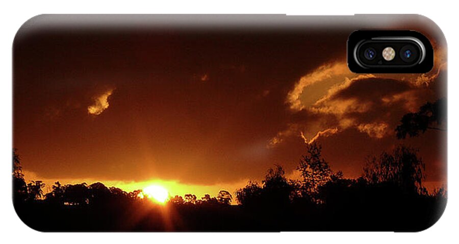 Window In The Sky iPhone X Case featuring the photograph Window In The Sky by Evelyn Tambour