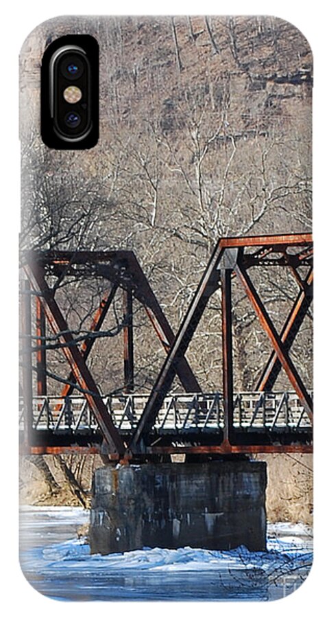 Trestle iPhone X Case featuring the photograph Winter On Knapps Creek by Randy Bodkins