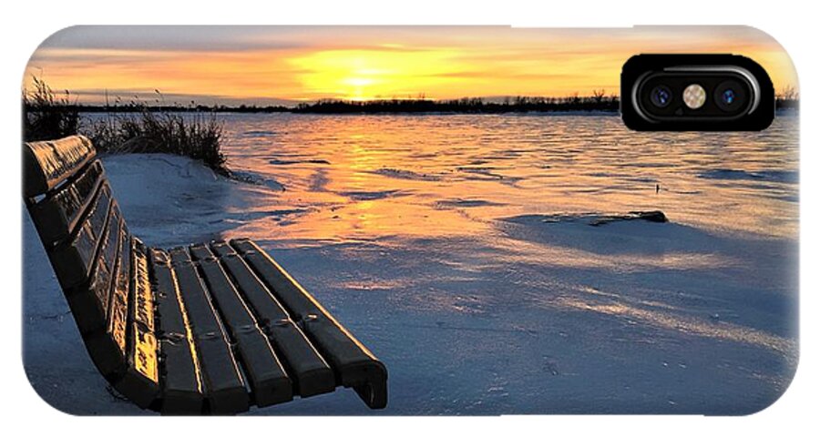 Winter iPhone X Case featuring the photograph Winter Sunset by Cristina Stefan