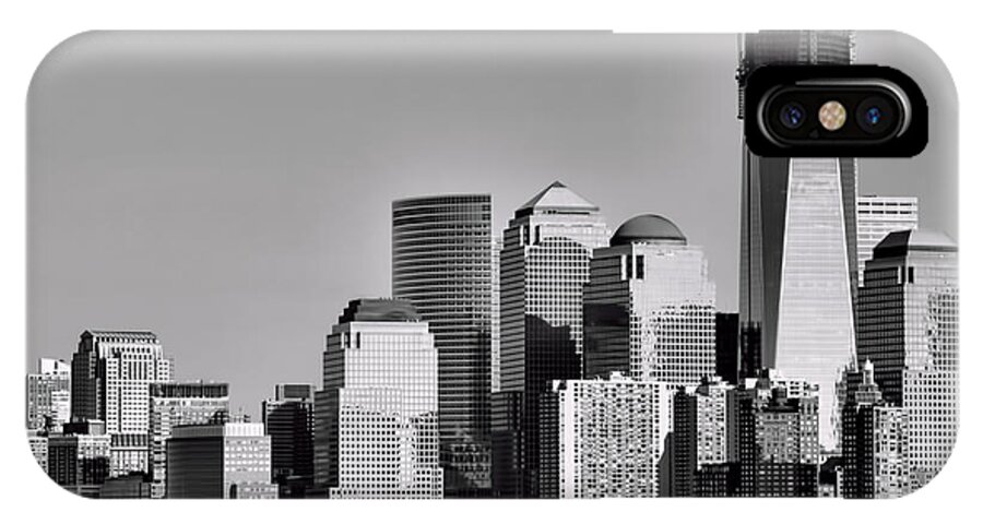 New York iPhone X Case featuring the photograph World Trade Center under Construction 2012 NY by Chuck Kuhn