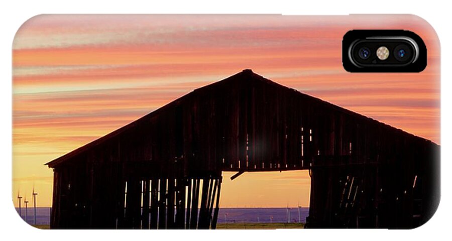Barn iPhone X Case featuring the photograph Yesterday and Today at Sunset by Todd Kreuter