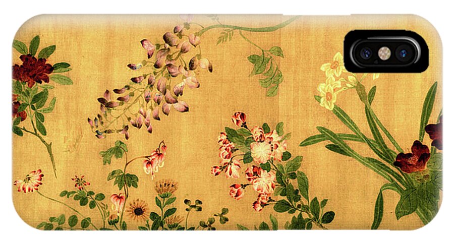 The Hundred Flowers iPhone X Case featuring the photograph Yuan's Hundred Flowers by S Paul Sahm