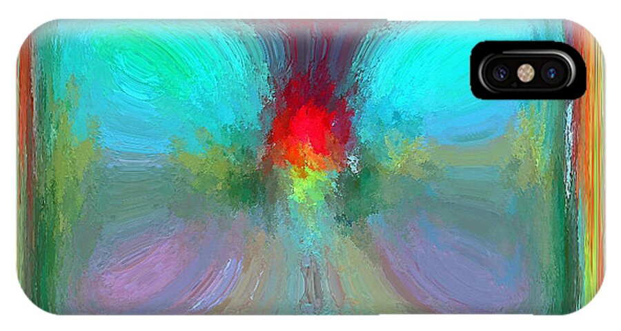  iPhone X Case featuring the digital art Capturing the Day #1 by Rein Nomm