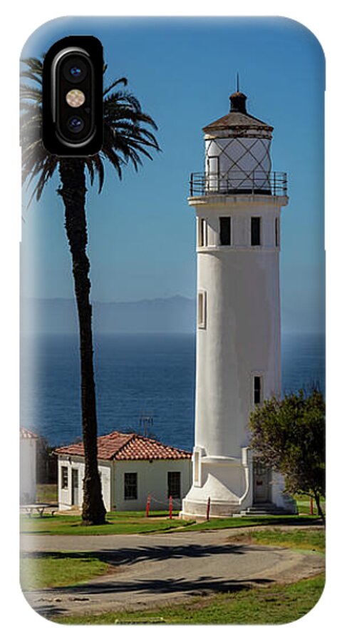 Architecture iPhone X Case featuring the photograph Point Vicente Lighthouse #2 by Ed Clark