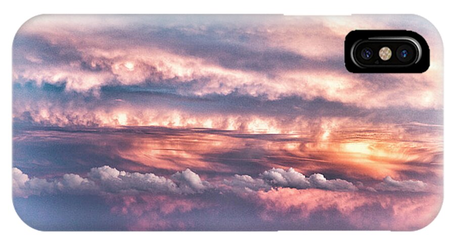 Sunset iPhone X Case featuring the photograph West Texas Sunset #1 by David Chasey