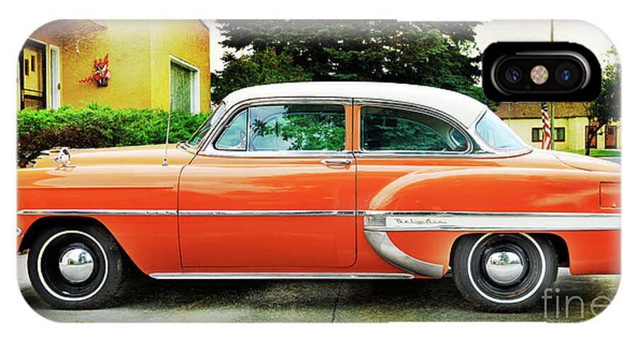 Auto iPhone X Case featuring the photograph 1954 Belair Chevrolet 2 by Craig J Satterlee