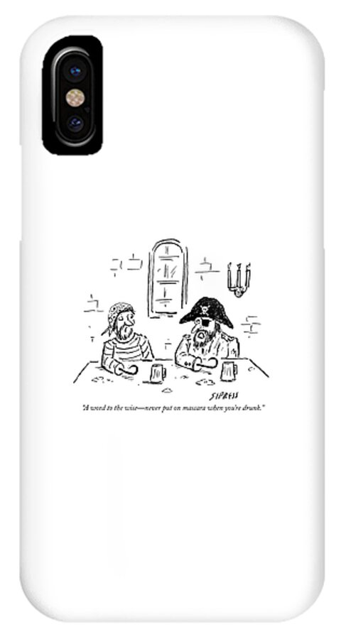 A Word To The Wise iPhone X Case