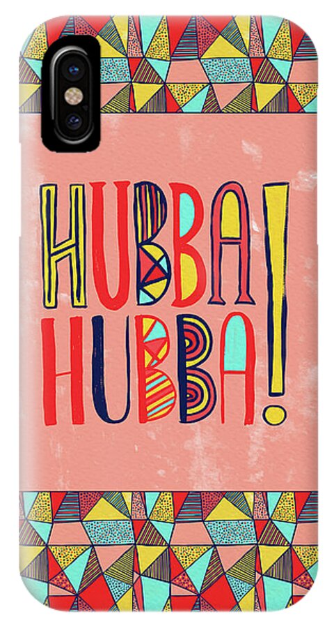 Hubba Hubba iPhone X Case featuring the painting Hubba Hubba by Jen Montgomery