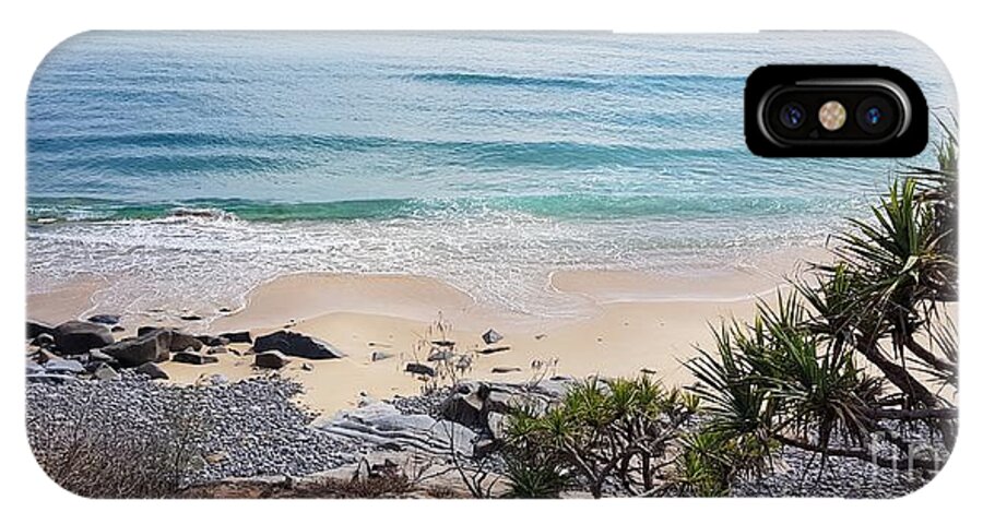 Landscape iPhone X Case featuring the photograph Beautiful Noosa Beach by Cassy Allsworth