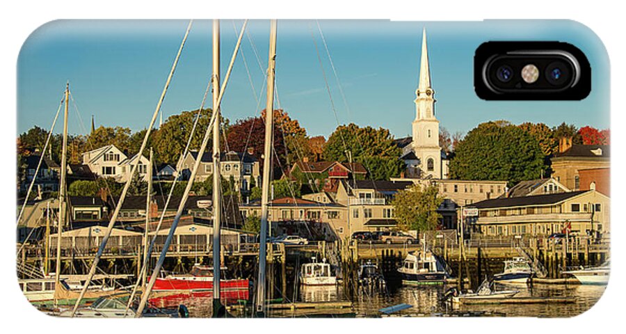 Maine iPhone X Case featuring the photograph Camden Maine Harbor by Tim Kathka