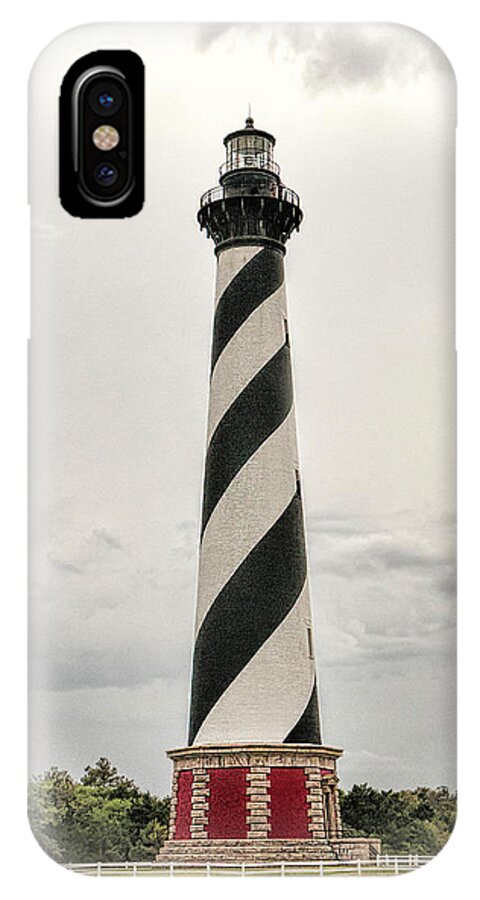 Cape Hatteras Light iPhone X Case featuring the photograph Cape Hatteras Light by Phyllis Taylor