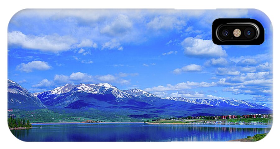 Colorado iPhone X Case featuring the photograph Colorado Mountains behind Lake Dillon by Tim Kathka