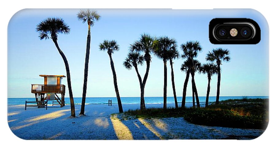 Coquina Beach iPhone X Case featuring the photograph Coquina Palms by Robert Stanhope