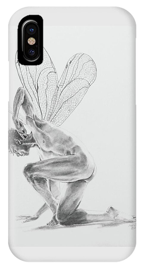 Fairy iPhone X Case featuring the painting Fairy Dancer by Marc DeBauch