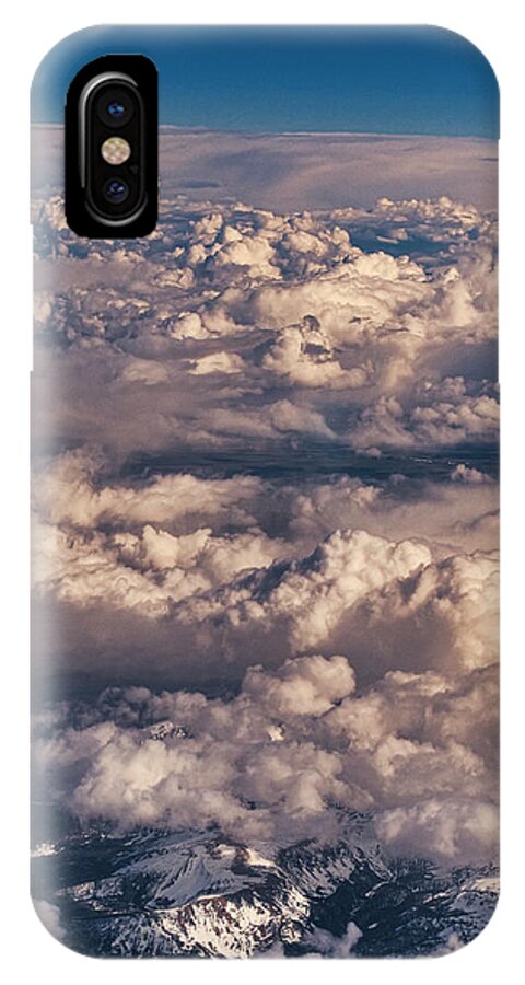 Fly iPhone X Case featuring the photograph Flying over the Rocky Mountains by Steven Ralser