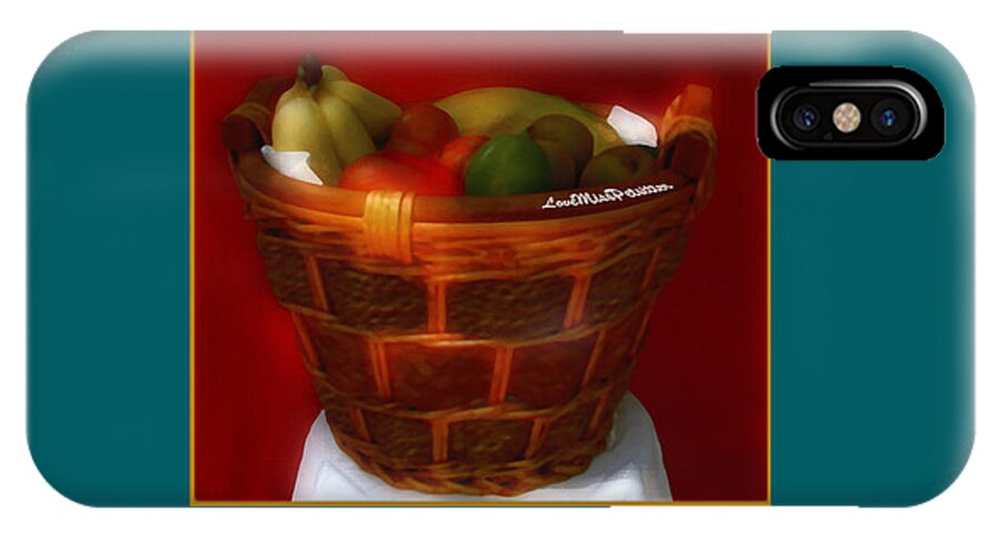 Art iPhone X Case featuring the digital art Fruit Art 33 by Miss Pet Sitter