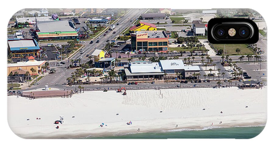 Gulf Shores Beach iPhone X Case featuring the photograph Gulf Shores Beach 7139 by Gulf Coast Aerials -