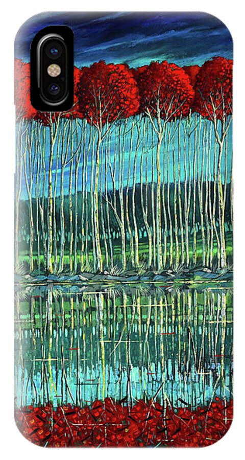 Ford Smith iPhone X Case featuring the painting Harmonious Echo by Ford Smith
