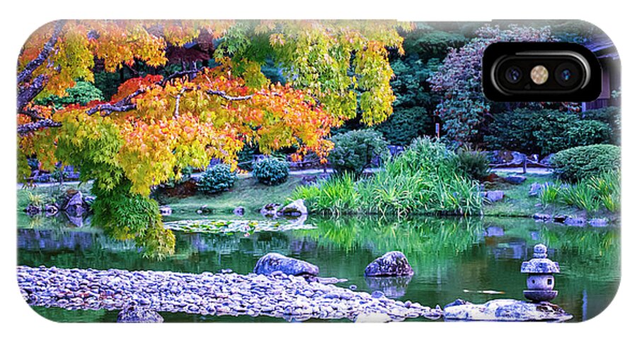 Japanese Garden iPhone X Case featuring the photograph Japanese Garden by Mary Capriole
