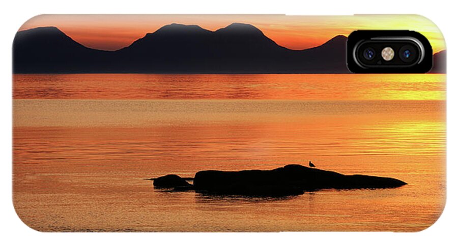 Sunset iPhone X Case featuring the photograph Jura Sunset by Grant Glendinning