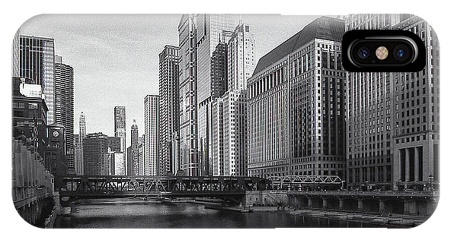 Chicago iPhone X Case featuring the photograph Lazy River by Laura Hedien