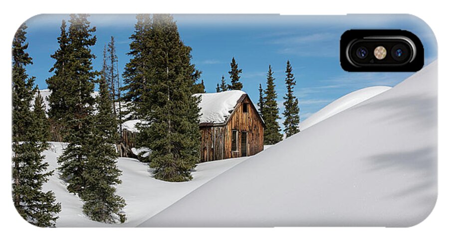 Mining iPhone X Case featuring the photograph Little Cabin by Angela Moyer