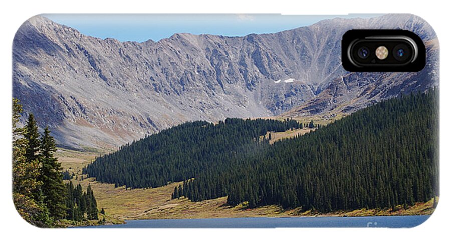 Colorado iPhone X Case featuring the photograph Longs Peak Colorado by Steven Liveoak