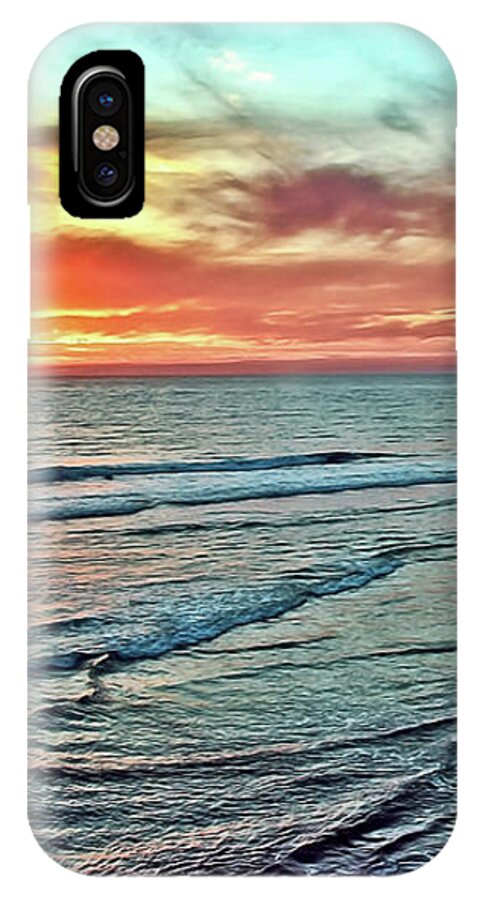 Clouds iPhone X Case featuring the photograph Magic Sunset Color Spectrum by Gabriele Pomykaj