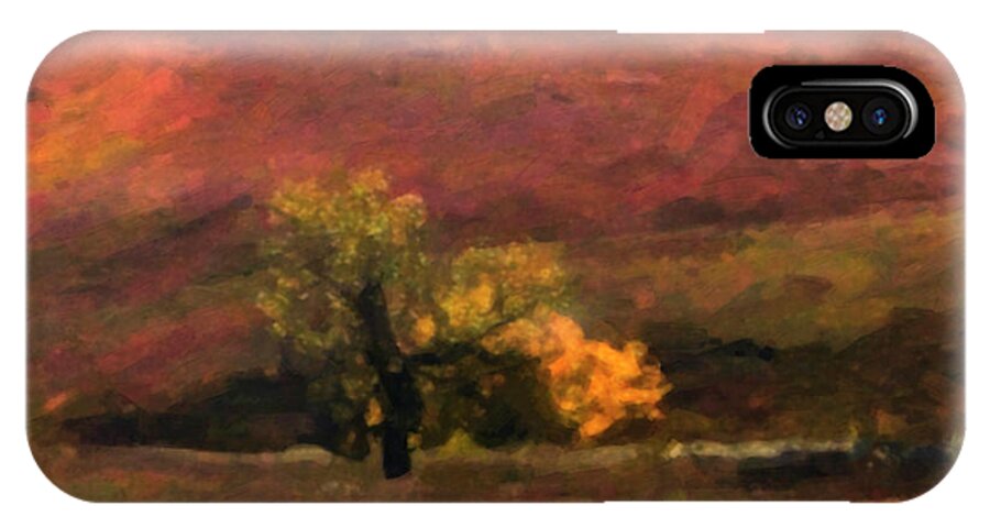 Paintings iPhone X Case featuring the painting Magnificent Autumn Colors by Gerlinde Keating