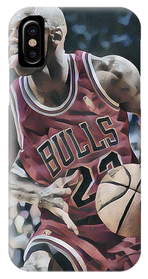 Michael Jordan Chicago Bulls Abstract Art 1 Greeting Card