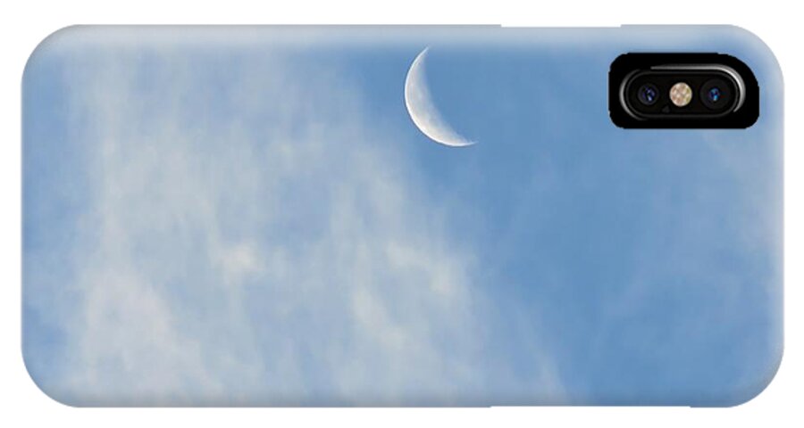 Arizona iPhone X Case featuring the photograph Moon in Libra - Crescent Farewell by Judy Kennedy