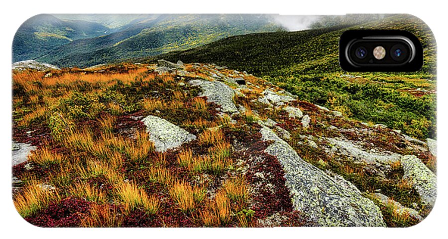 Mt Washington Nh iPhone X Case featuring the photograph Mt. Washington NH, Autumn Rays by Michael Hubley