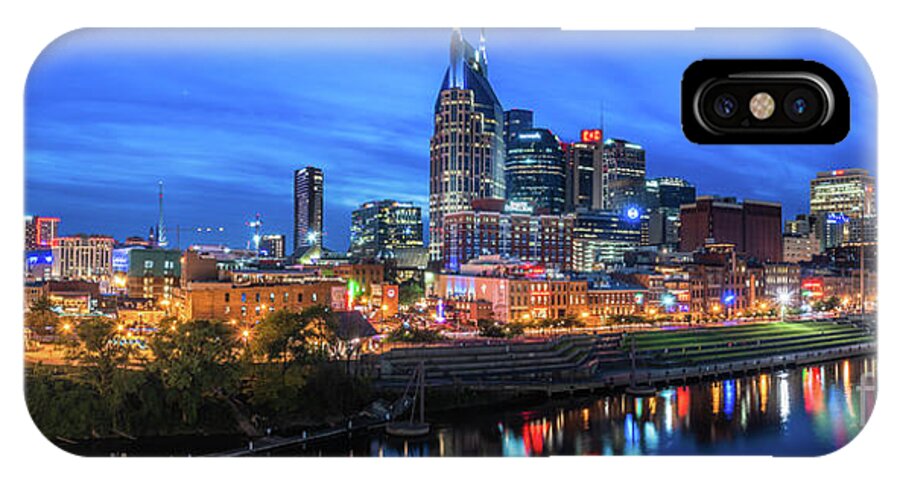 City iPhone X Case featuring the photograph Nashville Night by David Smith