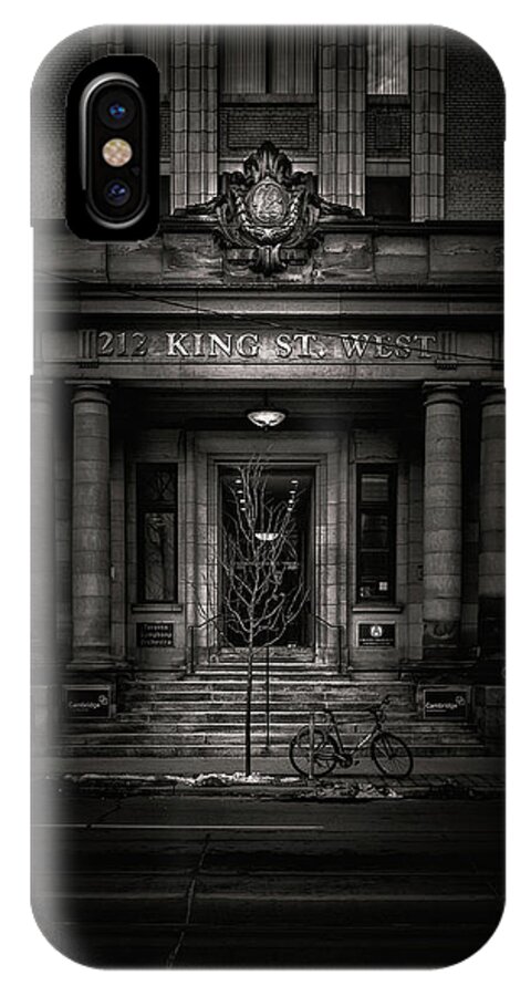 Brian Carson iPhone X Case featuring the photograph No 212 King Street West Toronto Canada by Brian Carson