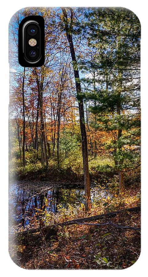 Queensbury iPhone X Case featuring the photograph October late afternoon by Kendall McKernon