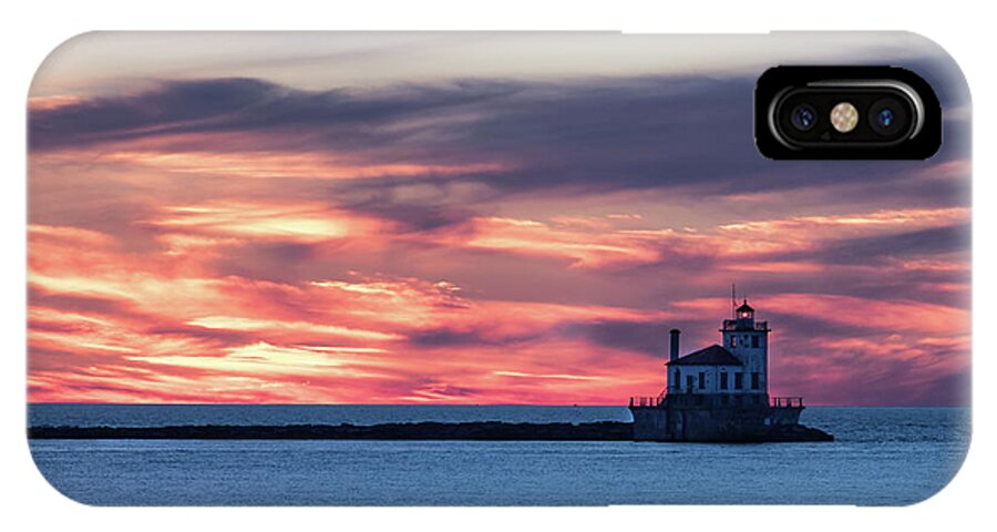Sunset iPhone X Case featuring the photograph Oswego Light by Phil Spitze