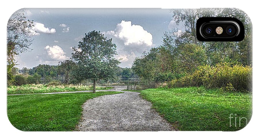 Path iPhone X Case featuring the photograph Pickerington Ponds Walkway by Jeremy Lankford