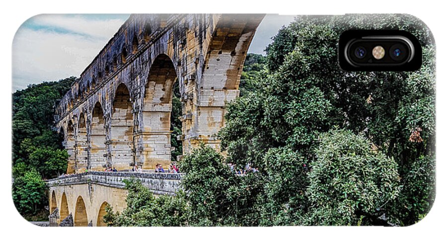 Architecture iPhone X Case featuring the photograph Pont du Gard by Thomas Marchessault