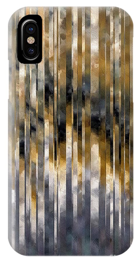 Black iPhone X Case featuring the painting Psalm 143 8. You Do I Trust by Mark Lawrence