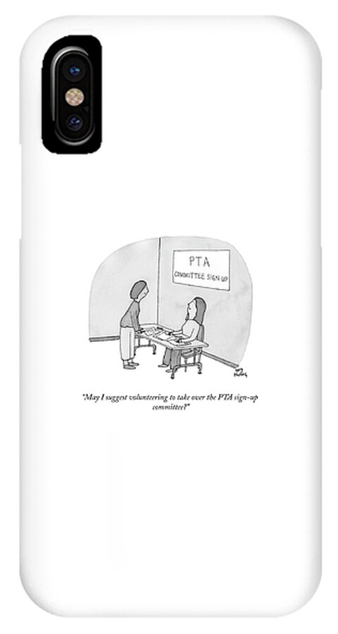 Pta Commettee Sign Up iPhone X Case
