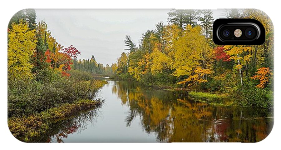 Reflections iPhone X Case featuring the photograph Reflections in Autumn by Susan Rydberg