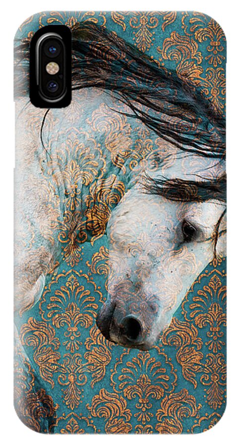 Wild Horses iPhone X Case featuring the photograph Royalty by Mary Hone