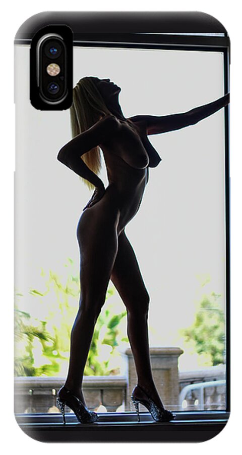 Nude iPhone X Case featuring the photograph Silhouette by Jim Lesher