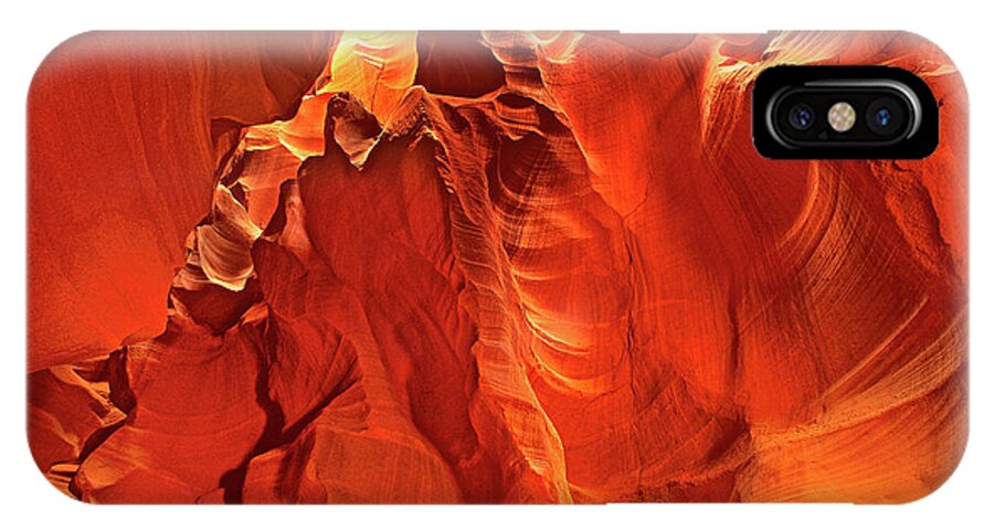 North America iPhone X Case featuring the photograph Slot Canyon Formations In Upper Antelope Canyon Arizona by Dave Welling