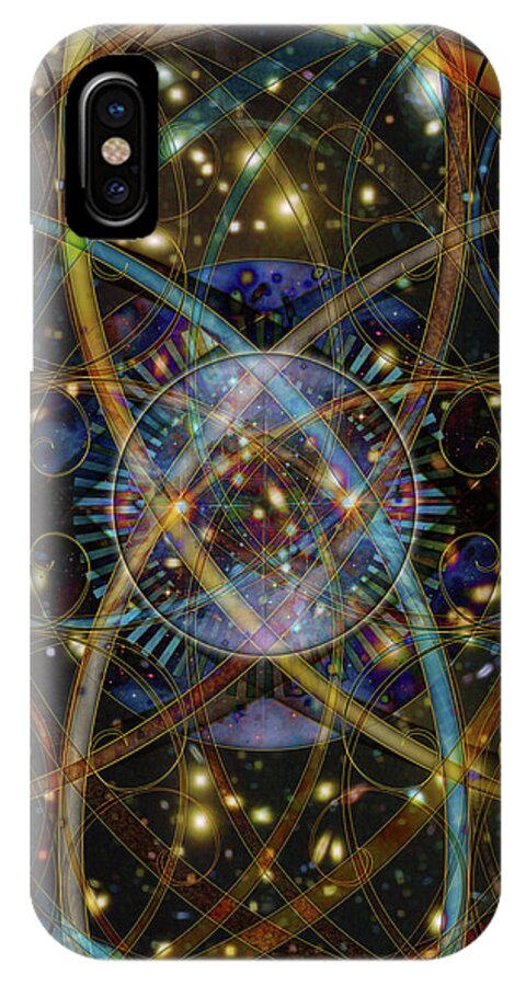 Sourcery iPhone X Case featuring the digital art Sourcerer by Kenneth Armand Johnson