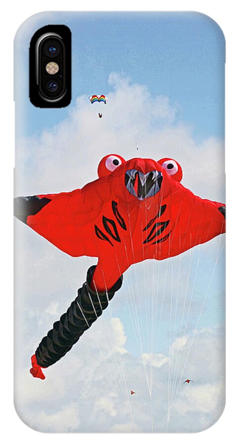 Lancashire iPhone X Case featuring the photograph ST. ANNES. The Kite Festival by Lachlan Main