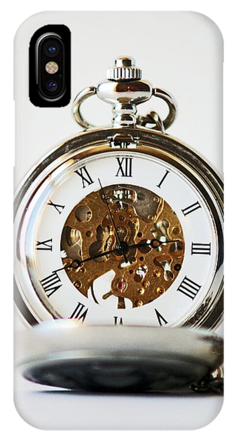 Studio iPhone X Case featuring the photograph STUDIO. Pocketwatch. by Lachlan Main